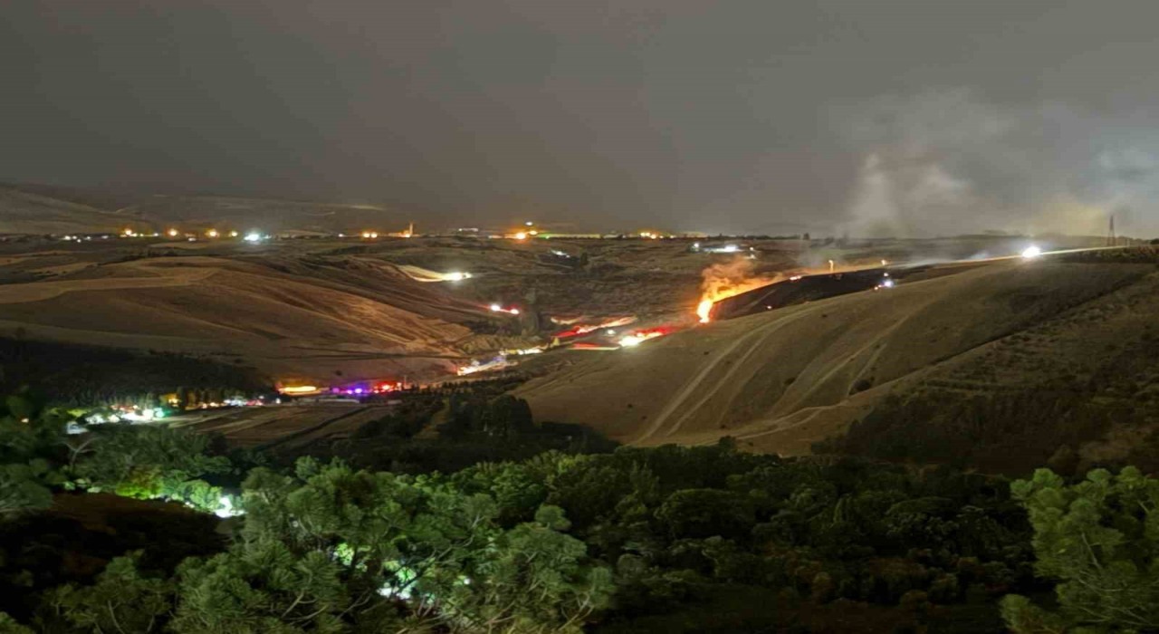 Eymir Gölü yakınlarındaki ormanlık alanda yangın çıktı