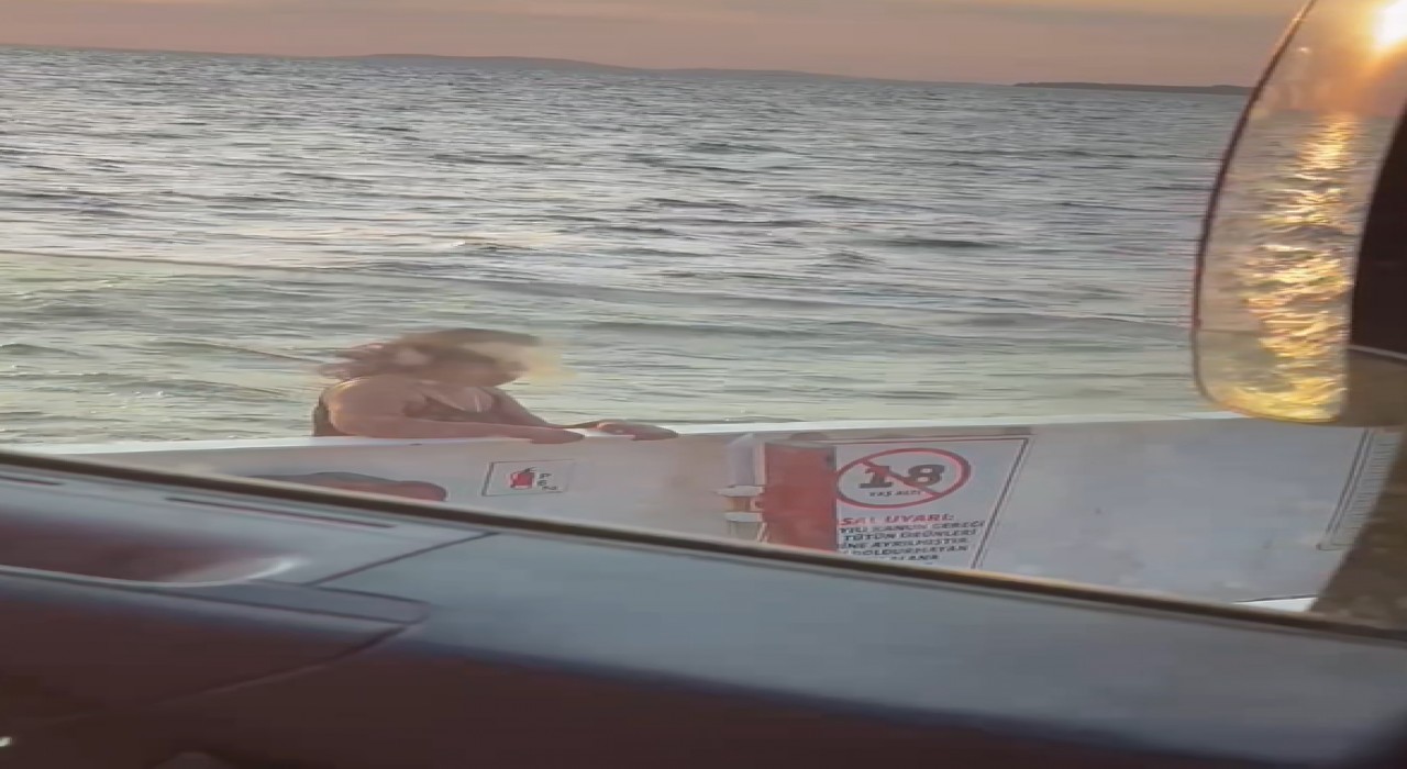 Feribottan denize atlayan yolcunun görüntüleri ortaya çıktı