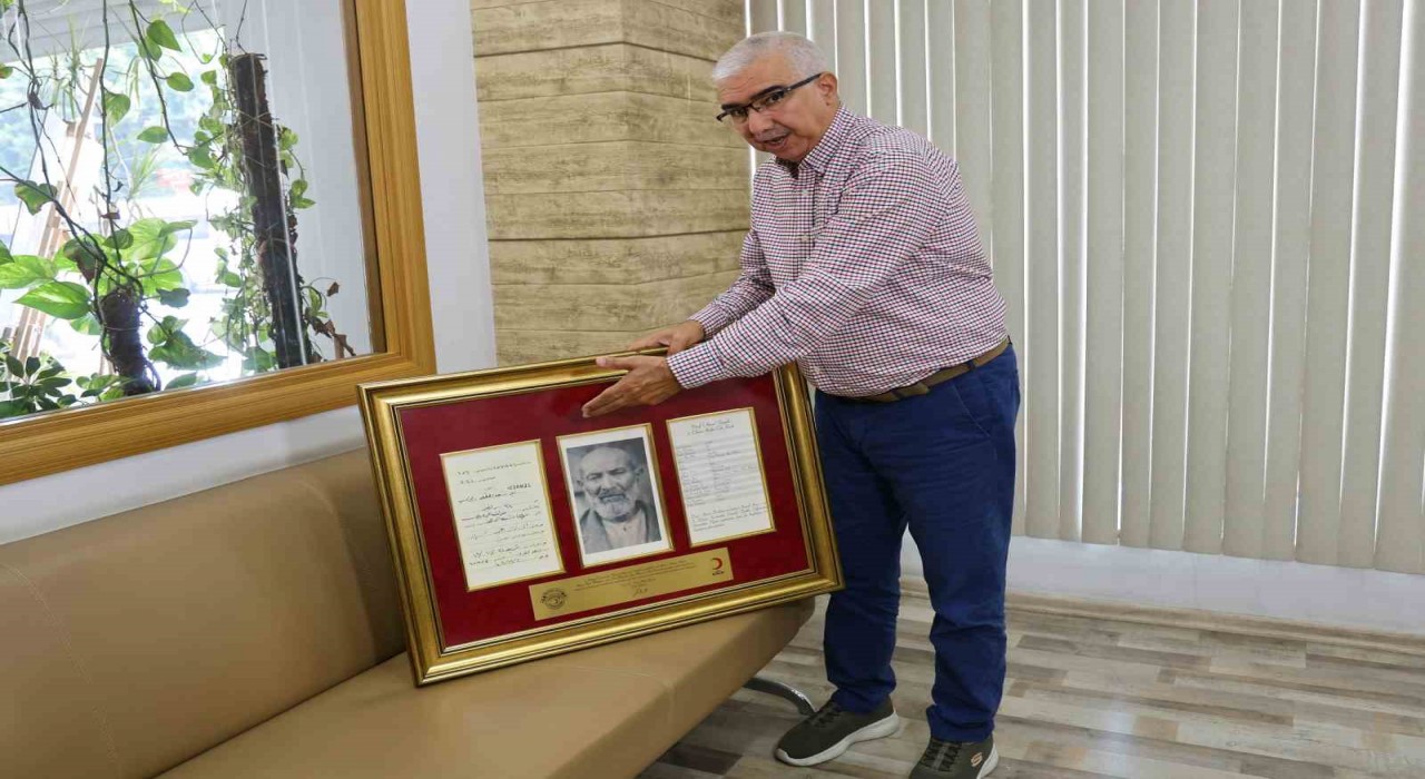 Filistinde esir düşen dedesinin 107 yıllık mektubuna ulaştı