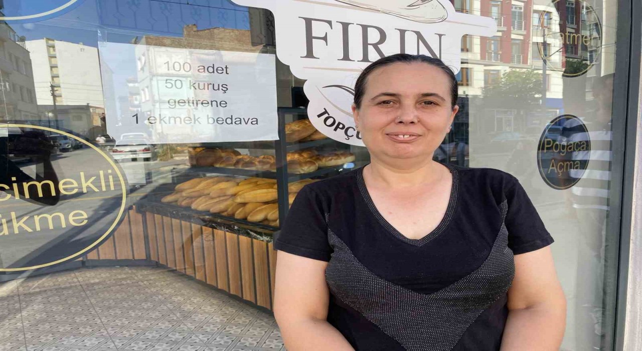 Fırıncı esnafı 100 adet 50 kuruş getirene 1 ekmeği bedava veriyor