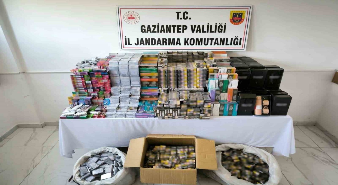 Gaziantepte 1,5 milyon TL değerinde kaçak sigara ele geçirildi