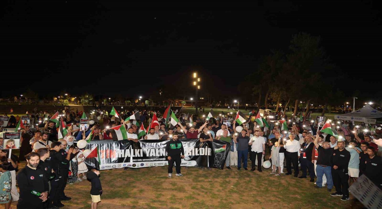 Gebzeden Gazzeye destek yürüyüşü