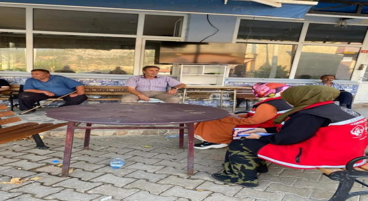 Geçitli Köyünde psikososyal destek ekibi sahada
