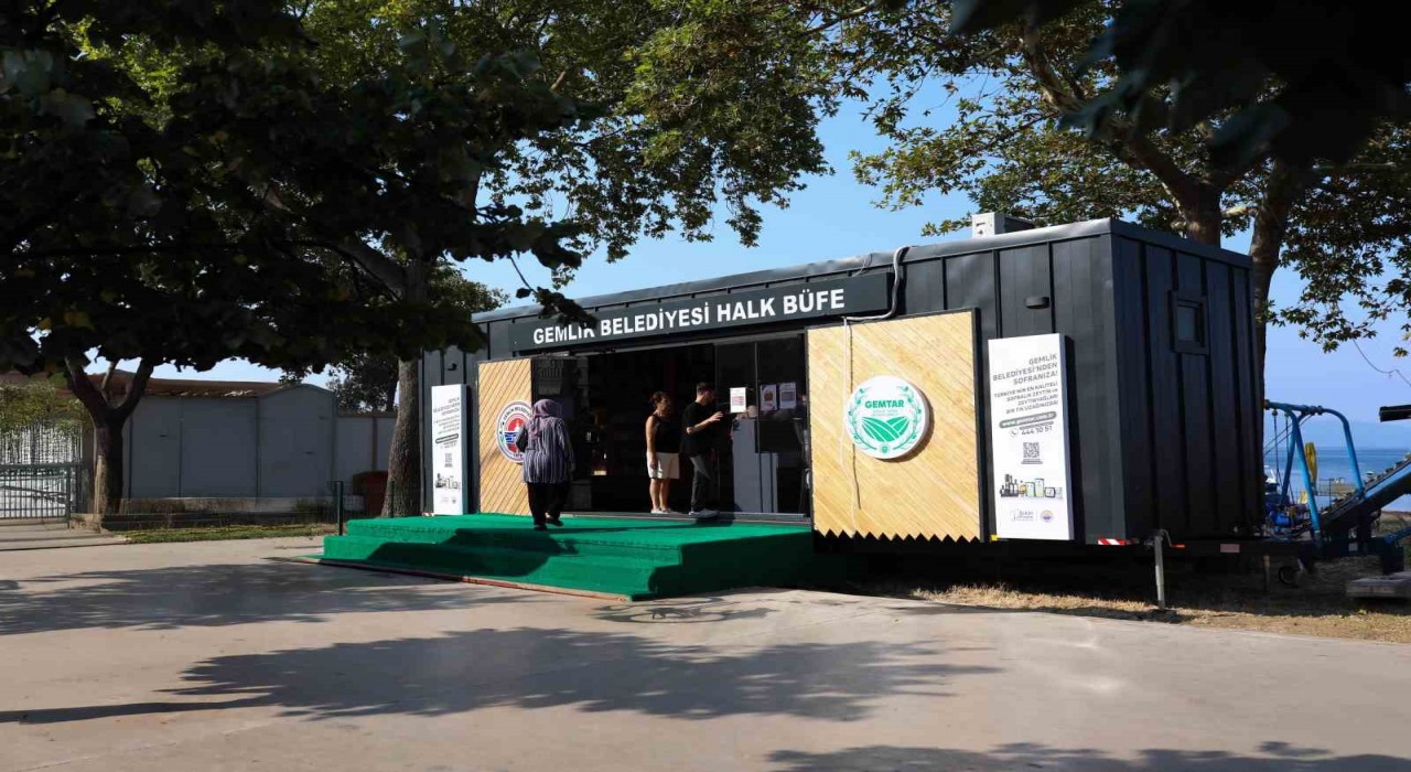 Gemlik Belediyesinden Kumlaya halk büfe