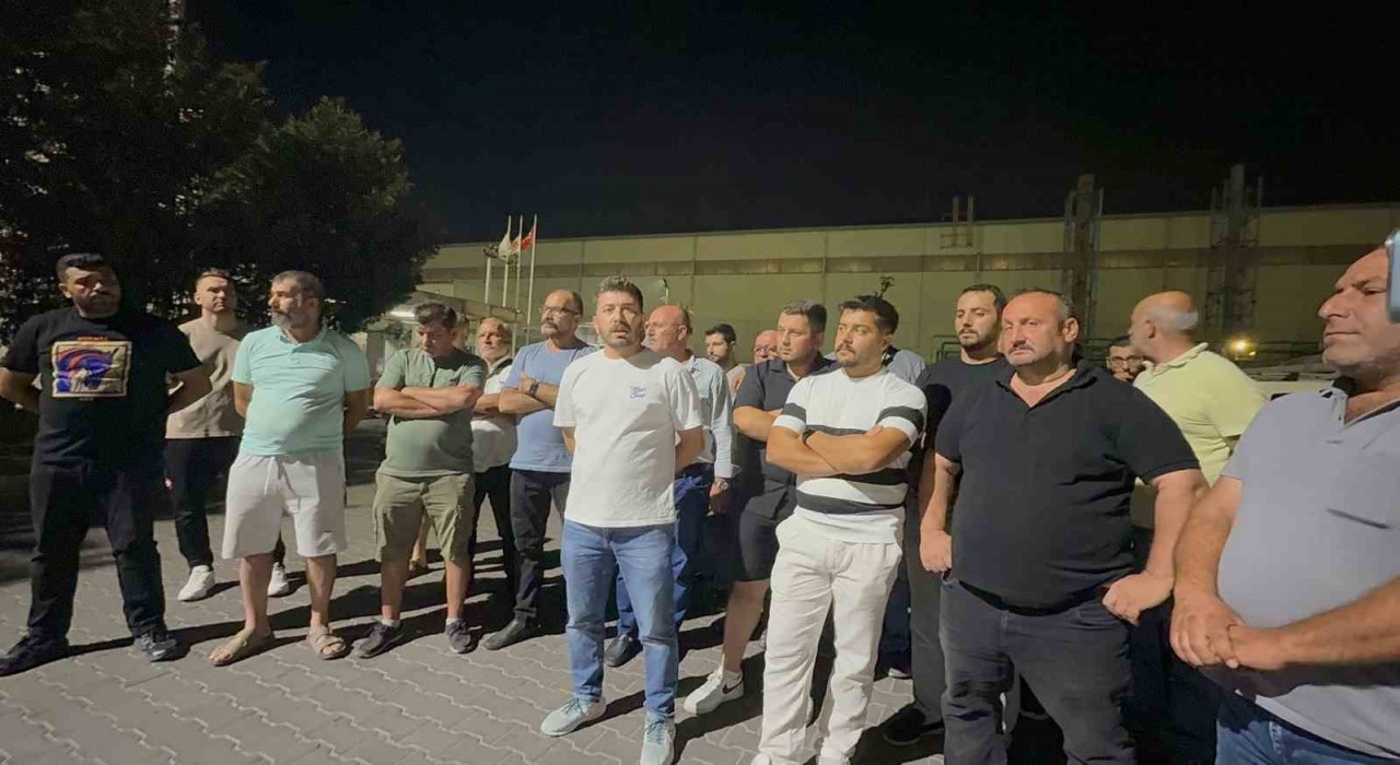 Gemlikte liman sahasında iş durdu