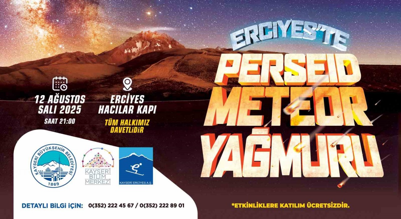 Gökyüzü tutkunları, meteor yağmuru için Erciyeste buluşacak