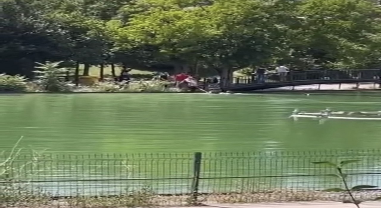 Göletli Parkta korku dolu anlar: Suya düşen çocuk vatandaşlar tarafından kurtarıldı