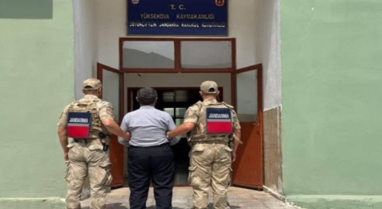Hakkaride 8 yıl 9 ay kesinleşmiş hapis cezası bulunan şahıs yakalandı