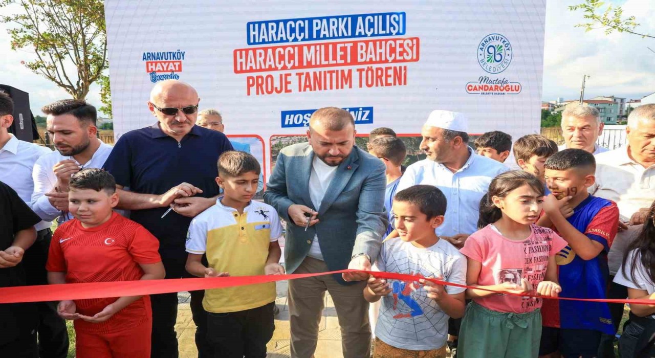 Haraççı Parkının açılışında heyecan uyandıran Millet Bahçesi Projesi tanıtıldı