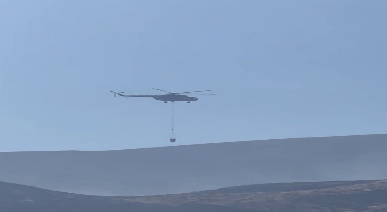 Havadan ve karadan müdahale edilen orman yangını söndürüldü