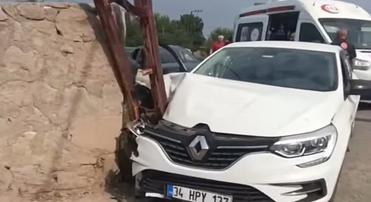 Iğdırda trafik kazası: 1 yaralı
