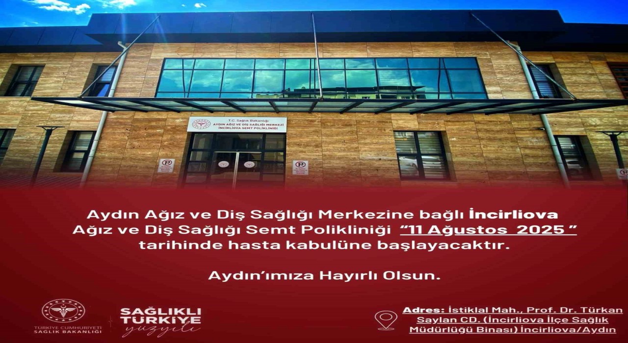 İncirliovaya yeni diş sağlığı hizmeti