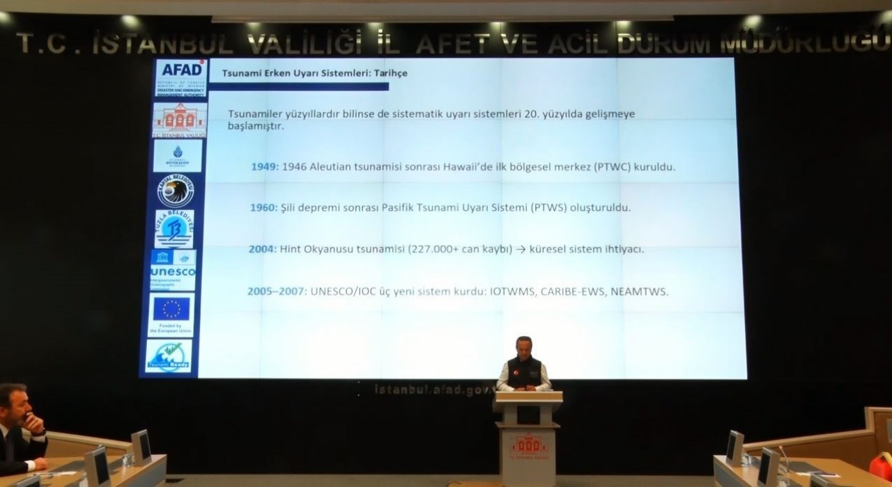İstanbulda tsunami erken uyarı ve tahliye planlama toplantısı yapıldı
