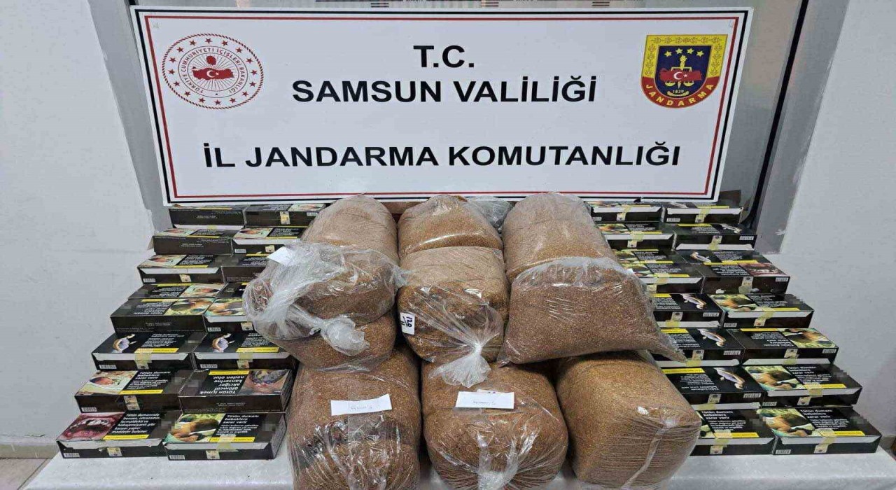 Jandarma 25 bin 600 kaçak makaron ele geçirdi