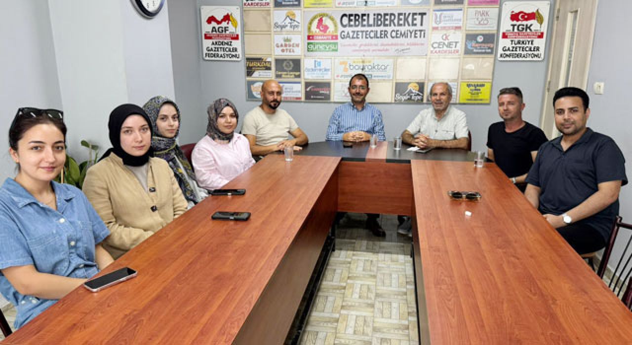 Kadirli Kaymakamı Dolu’dan Cebelibereket Gazeteciler Cemiyetine Ziyaret