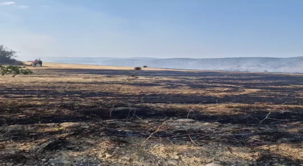 Karabükte çıkan anız yangını kontrol altına alındı