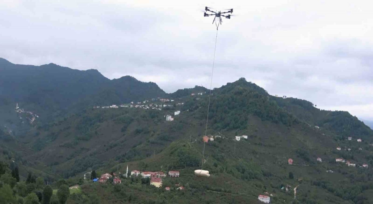 Karadenizli fındık üreticilerinin imdadına dron yetişti
