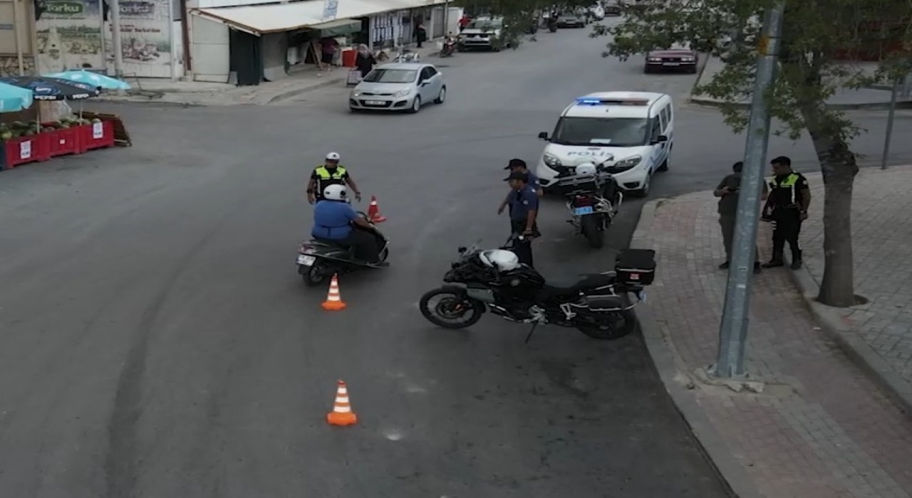 Karamanda polisin motosiklet denetimleri arttı