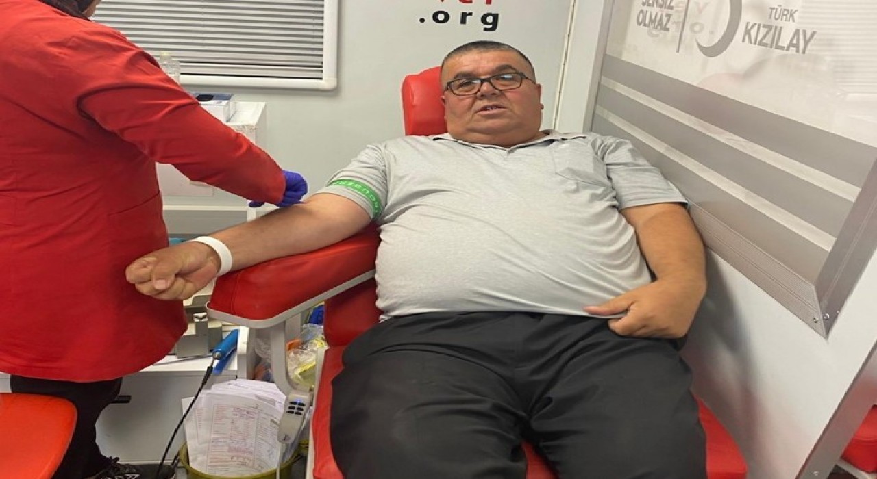 Karapınarda kan bağışına yoğun ilgi