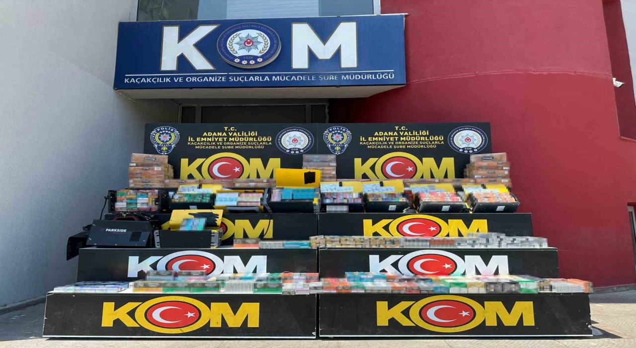 Kargoyla gelen kaynak makinelerinden kaçak sigaralar çıktı