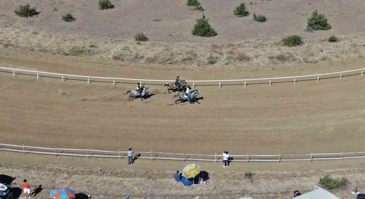 Kastamonuda düzenlenen at yarışlarına yoğun ilgi