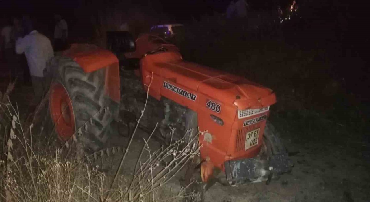 Kastamonuda traktör kazası: 1 yaralı