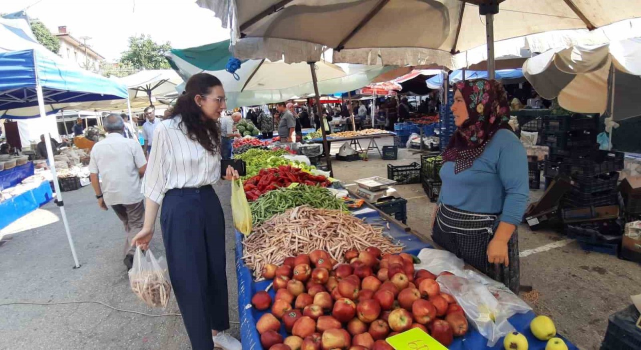 Kaymakam pazar alışverişine çıktı, vatandaşla yakından ilgilendi