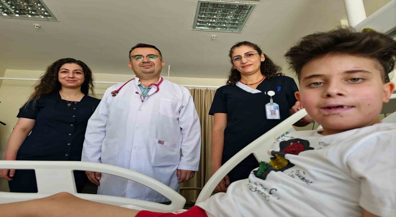 Kayseride kamyonun çarptığı çocuk, palyatif servisinde sevgiyle iyileşiyor