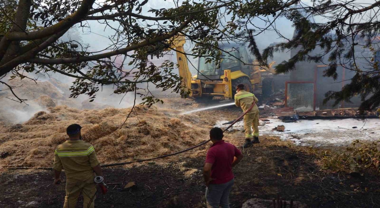 Keşanda anız yangını akaryakıt istasyonuna metreler kala kontrol altına alındı