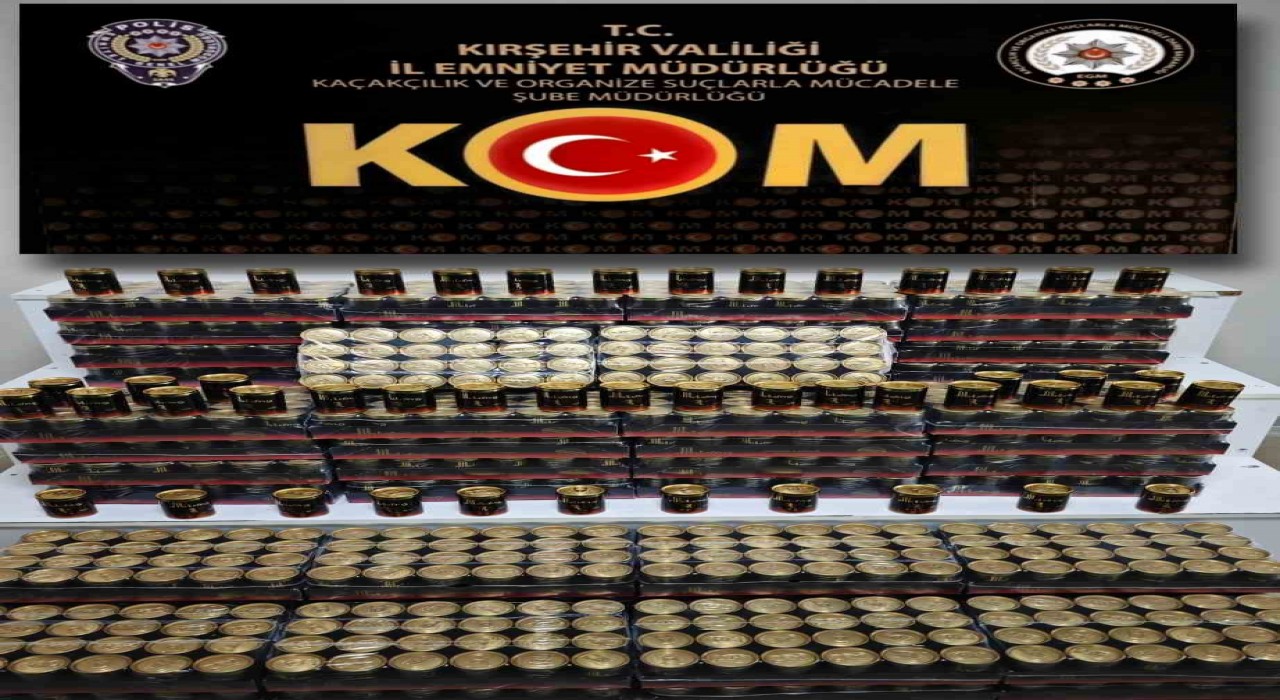 Kırşehirde bin 344 kaçak ürün ele geçirildi: 1 gözaltı