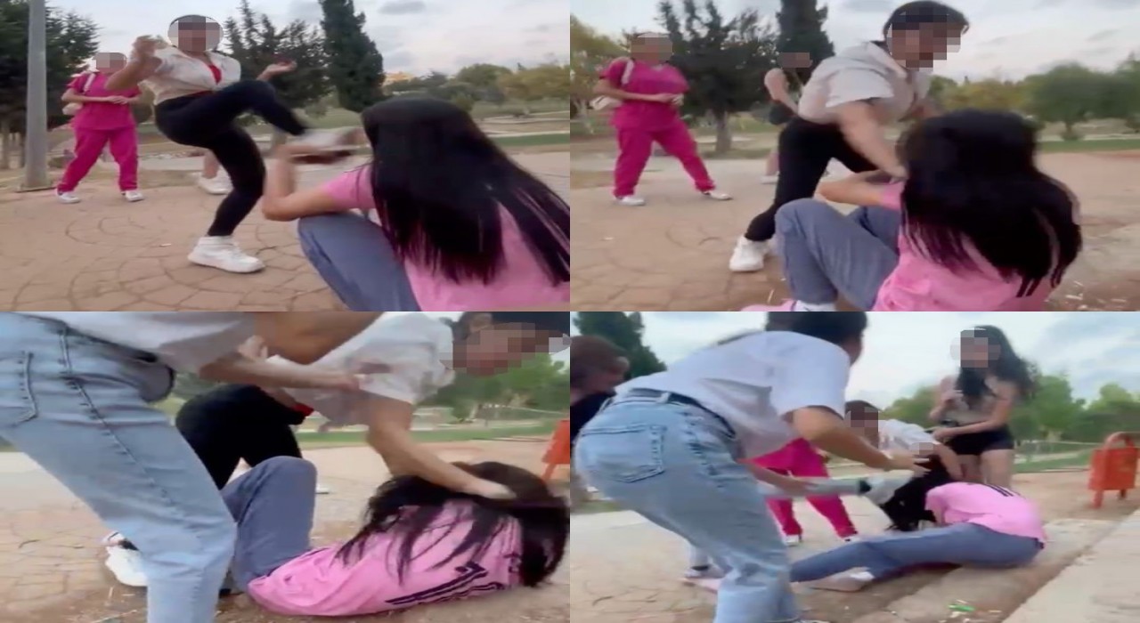 Kızlar arasında kavga kamerada: 16 yaşındaki şüpheli tutuklandı