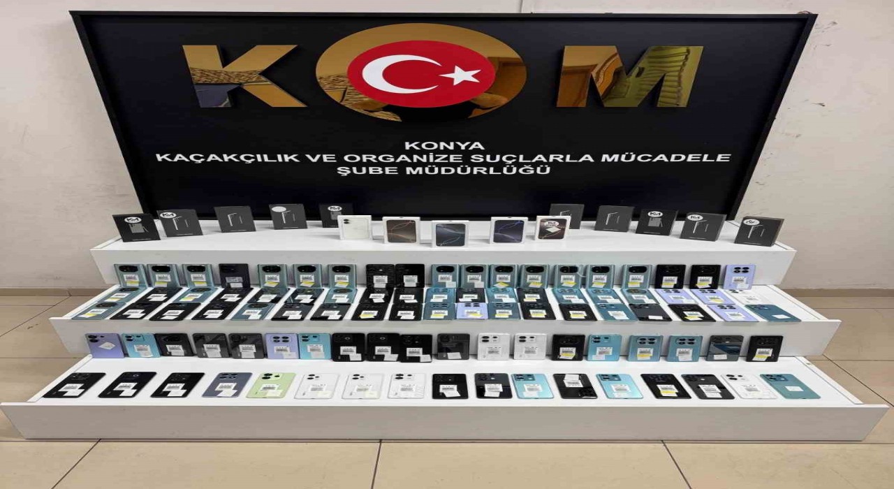 Konyada 2.5 milyon lira değerinde kaçak cep telefonu ele geçirildi