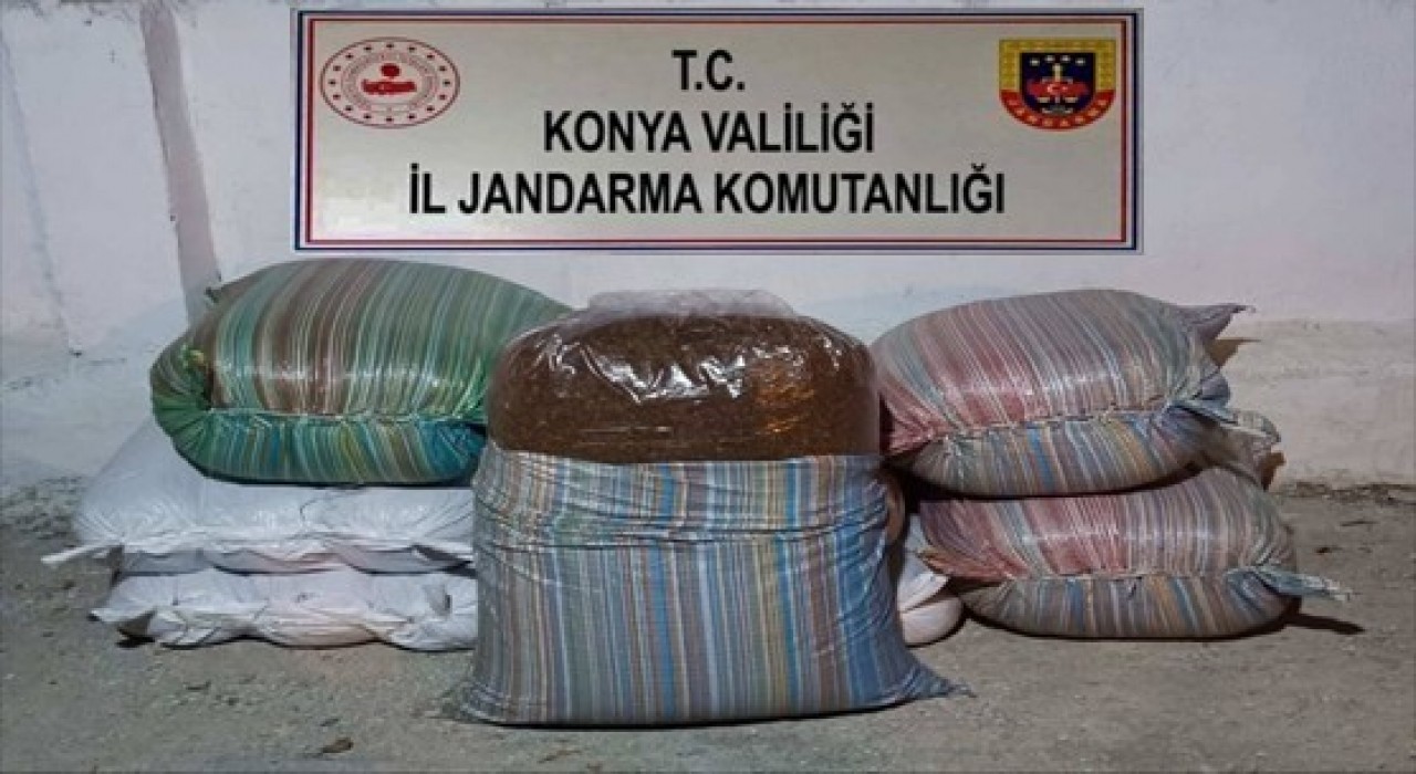 Konyada 520 kilo kaçak tütün ele geçirildi