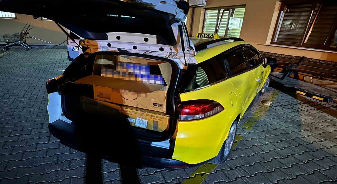 Konyada kaçak sigara operasyonu: 2 gözaltı
