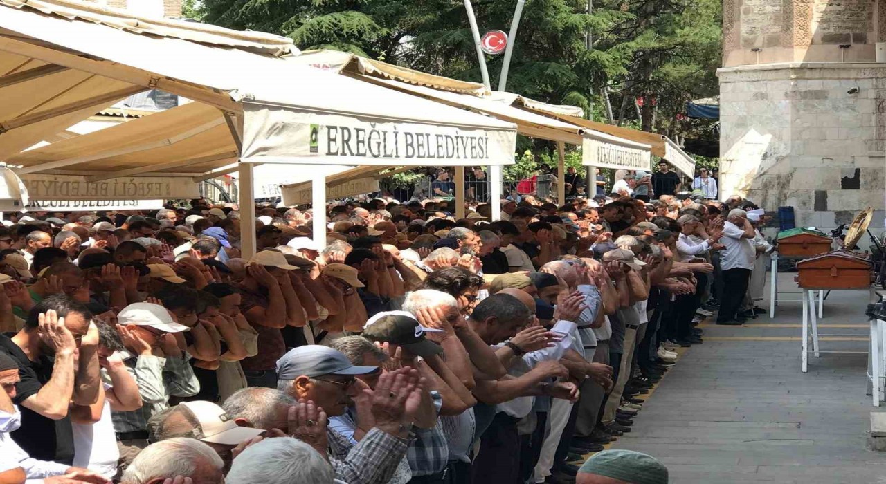 Konyada kazada ölen motosiklet sürücüsü son yolculuğuna uğurlandı