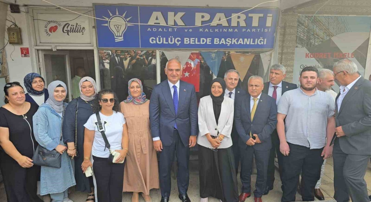Kültür ve Turizm Bakanı Ersoy, Gülüçte temaslarda bulundu