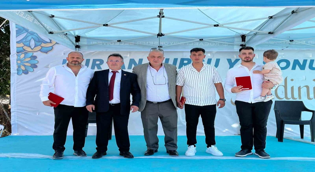 Kuran kursunu bitiren öğrencilere bisiklet sürprizi