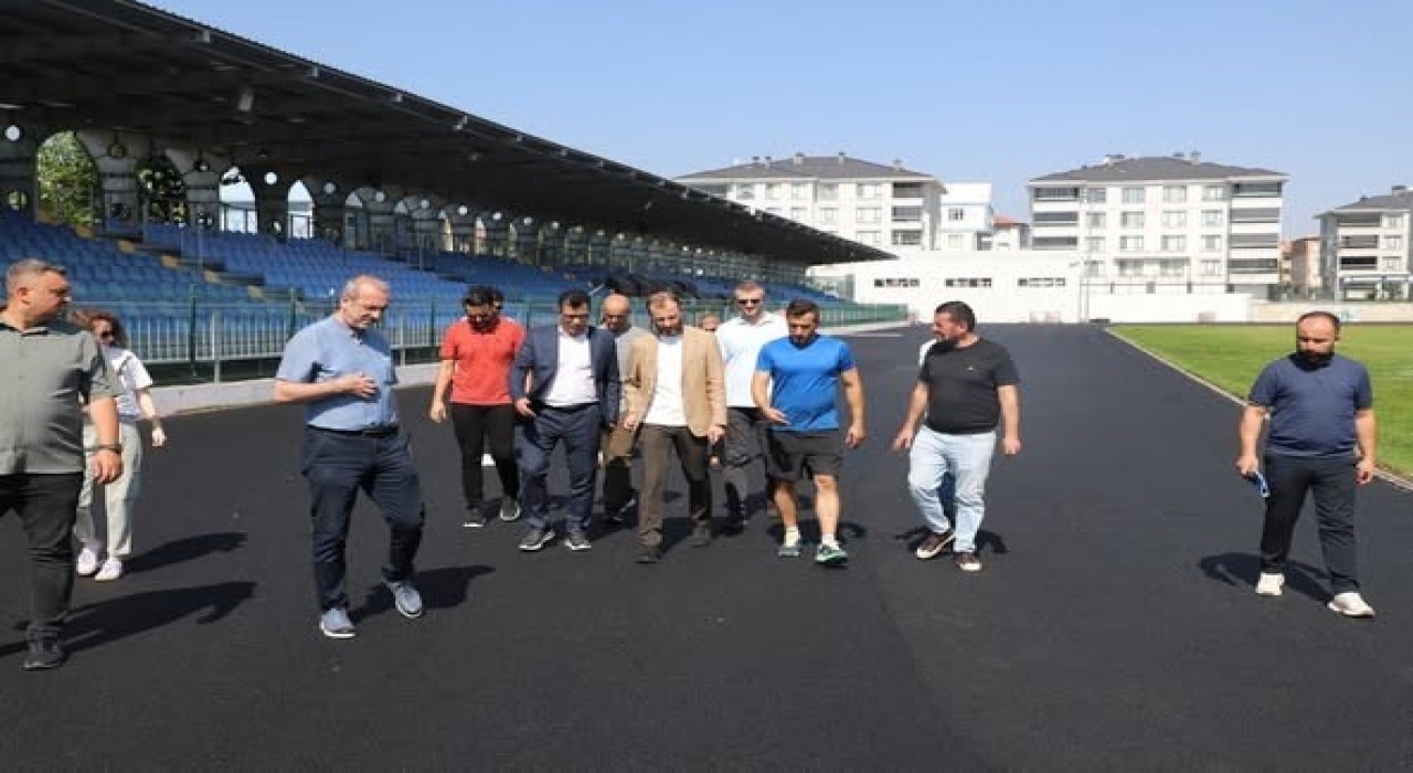 Kütahyada spor altyapı çalışmaları sürüyor