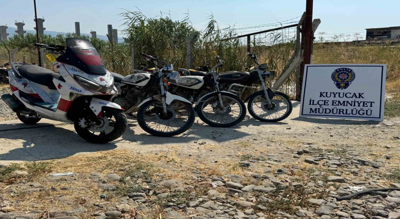 Kuyucakta motosiklet hırsızları tutuklandı