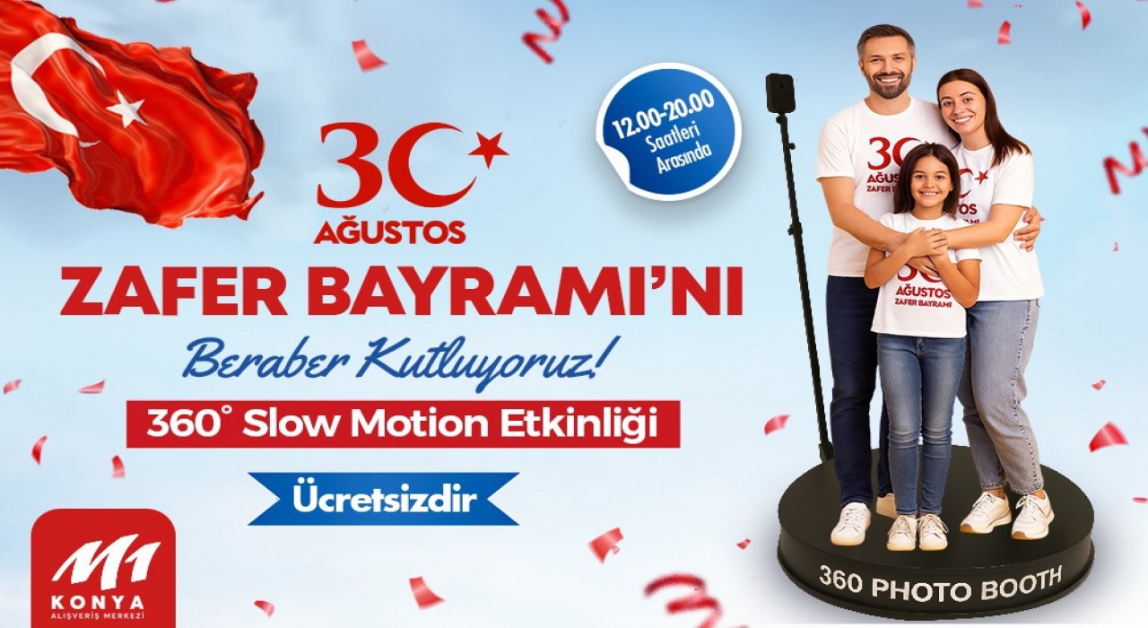 M1 Konya AVMde 30 Ağustos coşkusu