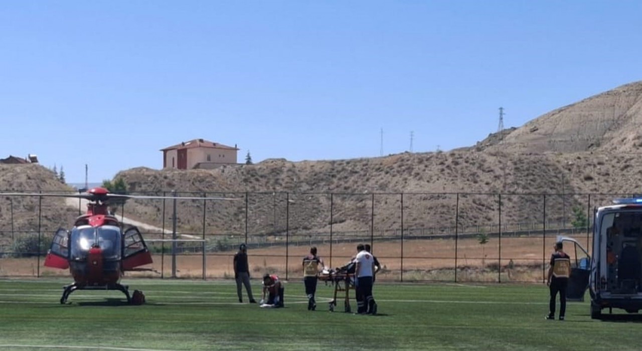 Malatyada ambulans helikopter 78 yaşındaki hasta için havalandı