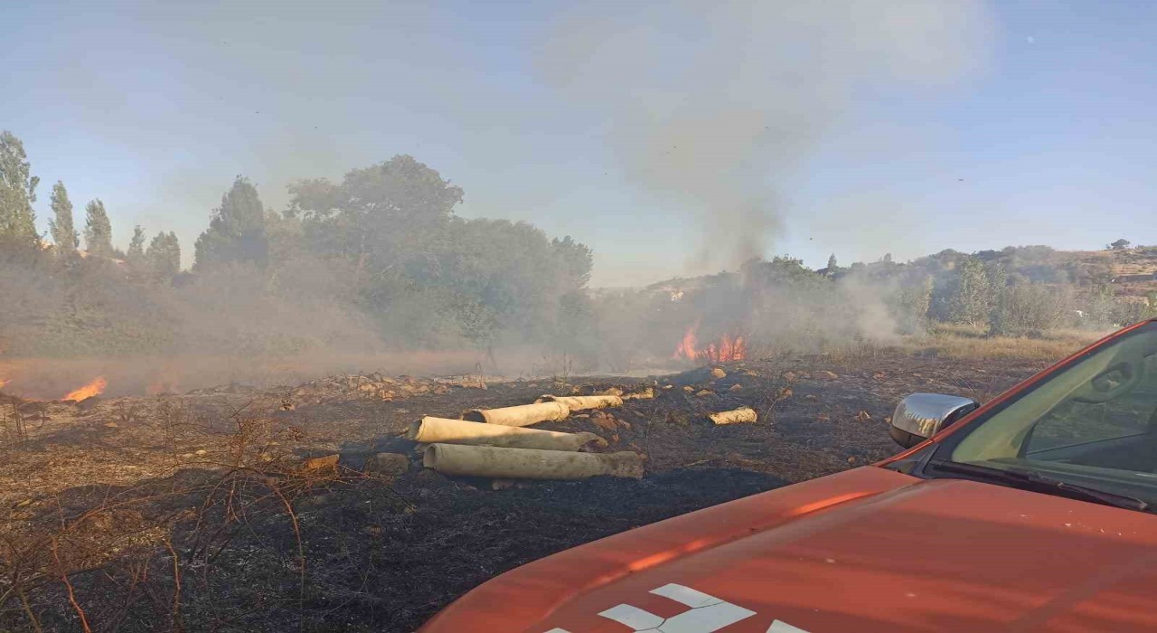 Malatyada bahçe yangını
