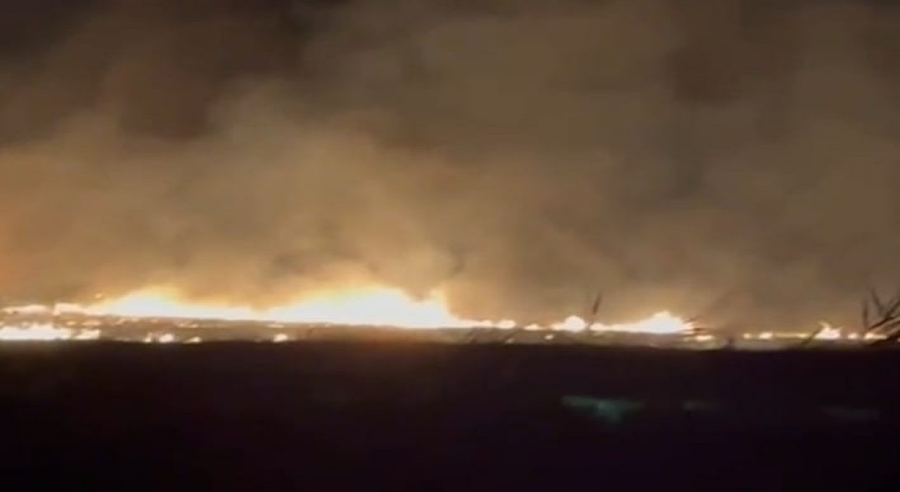 Malatyada korkutan anız yangını