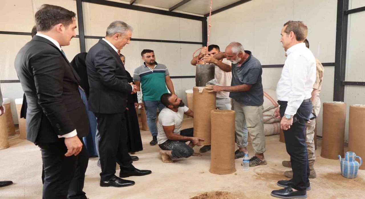 Mardinde geleneksel arı kovanı üretim projesi başladı