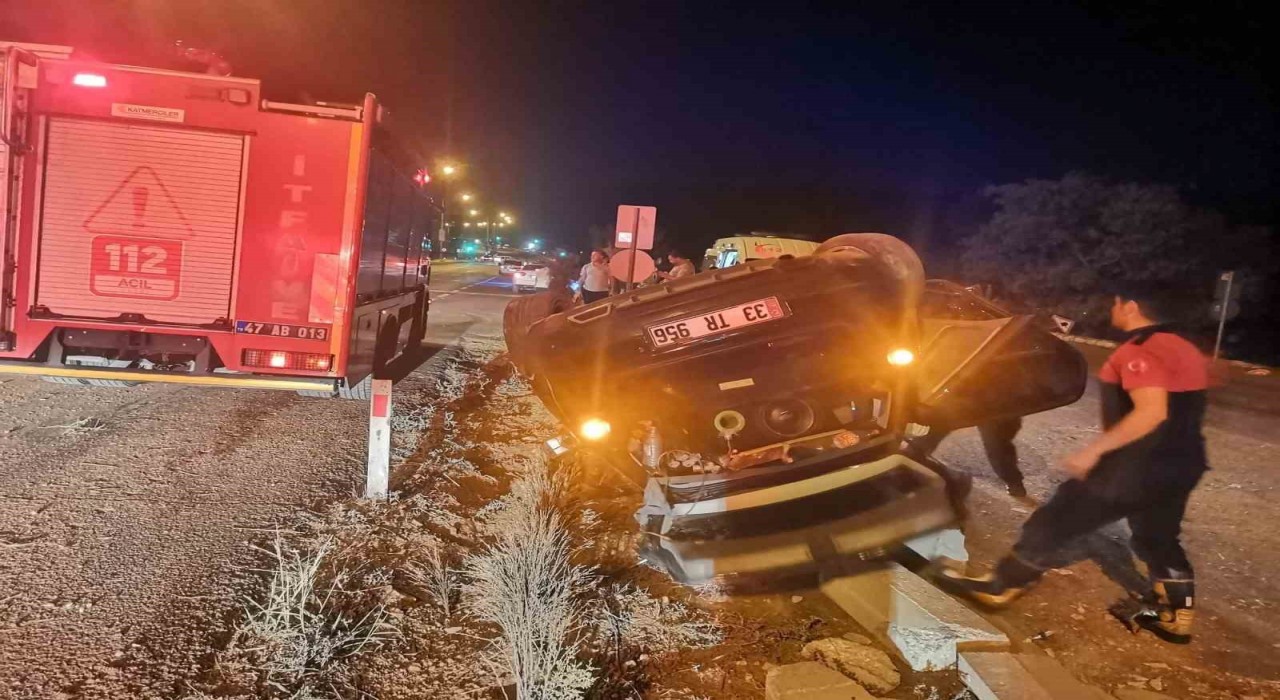 Mardinde otomobil devrildi: 3 yaralı
