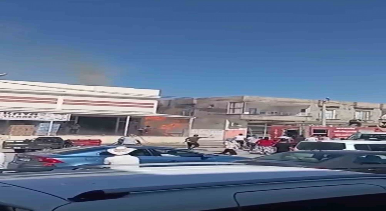 Mardinde paletlerden çıkan yangın paniğe neden oldu