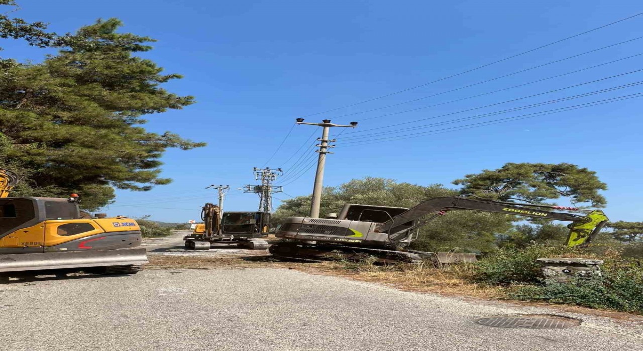 Marmariste orman yangınlarına karşı önleyici temizlik çalışmaları sürüyor