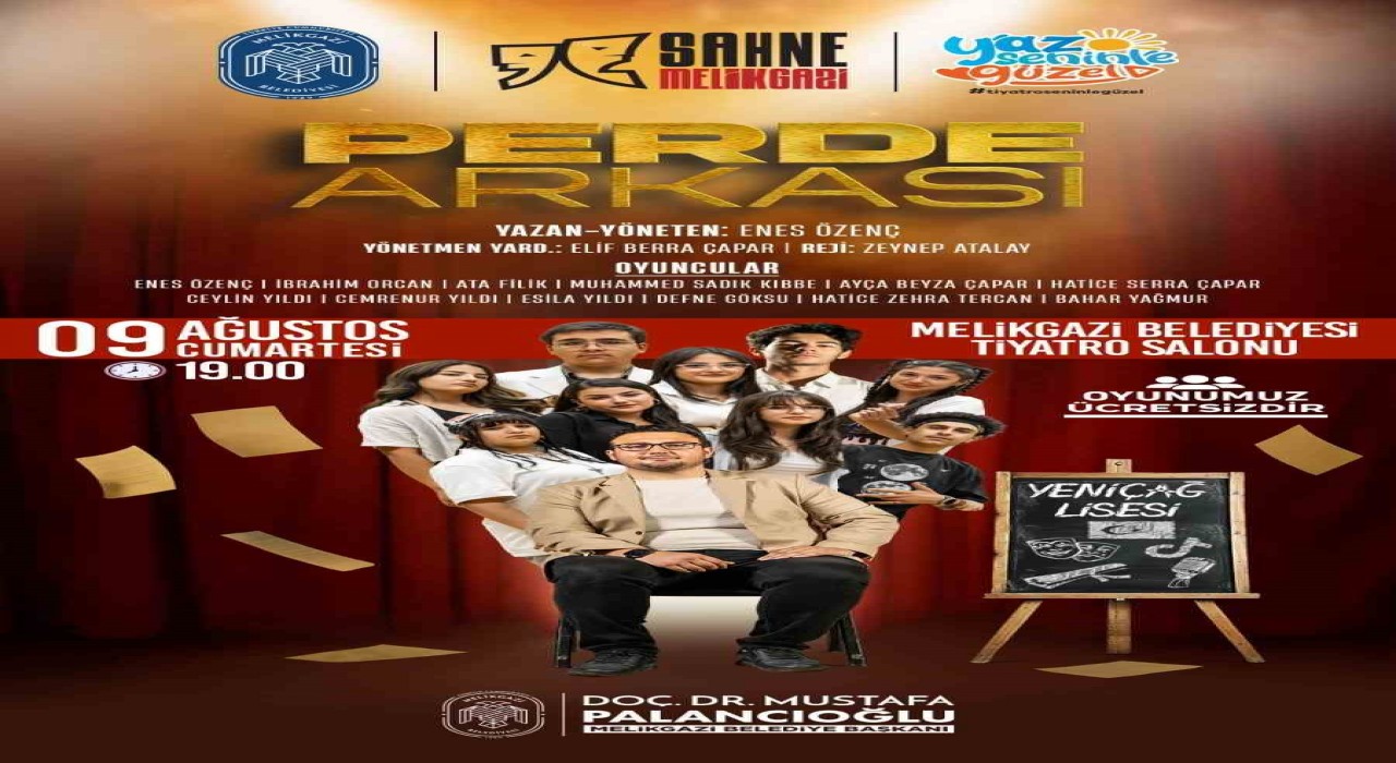 Melikgazide perde arkası tiyatro oyunu sahnelenecek