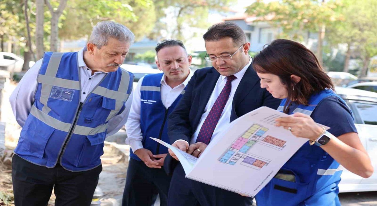 Menteşede devam eden yatırımlar yerinde inceledi