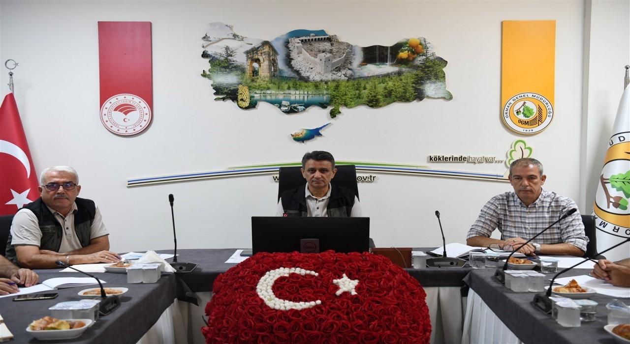 Mersinde yanın değerlendirme toplantısı yapıldı